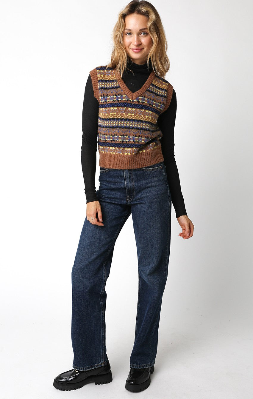 Brown Marjorie Sweater Vest