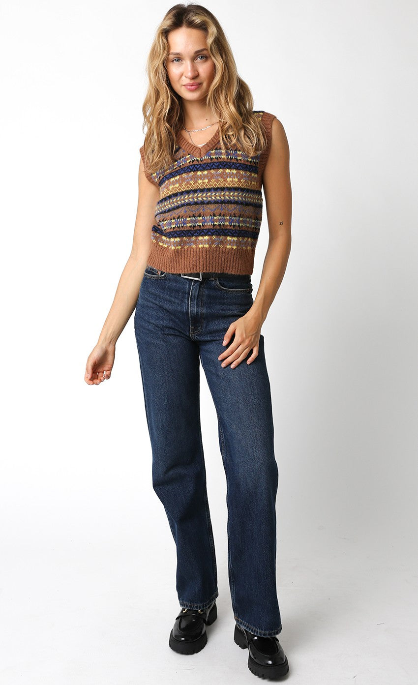 Brown Marjorie Sweater Vest
