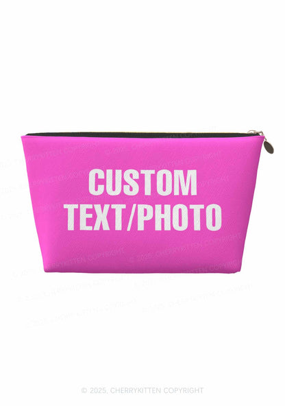 Custom Photo Y2K Makeup Bag Cherrykitten