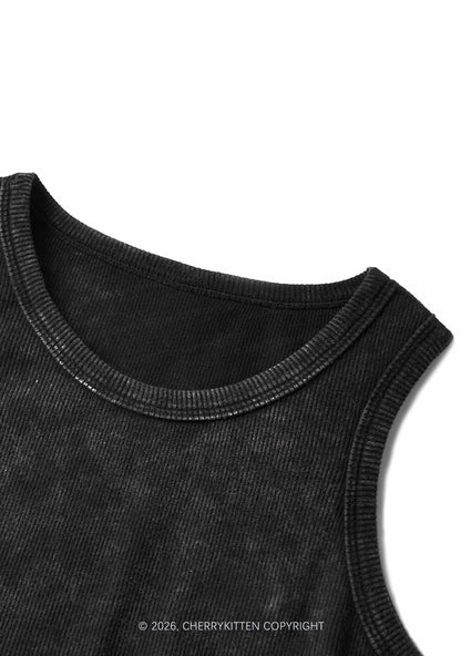 I Have Been Funny Y2K Washed Tank Dress Cherrykitten