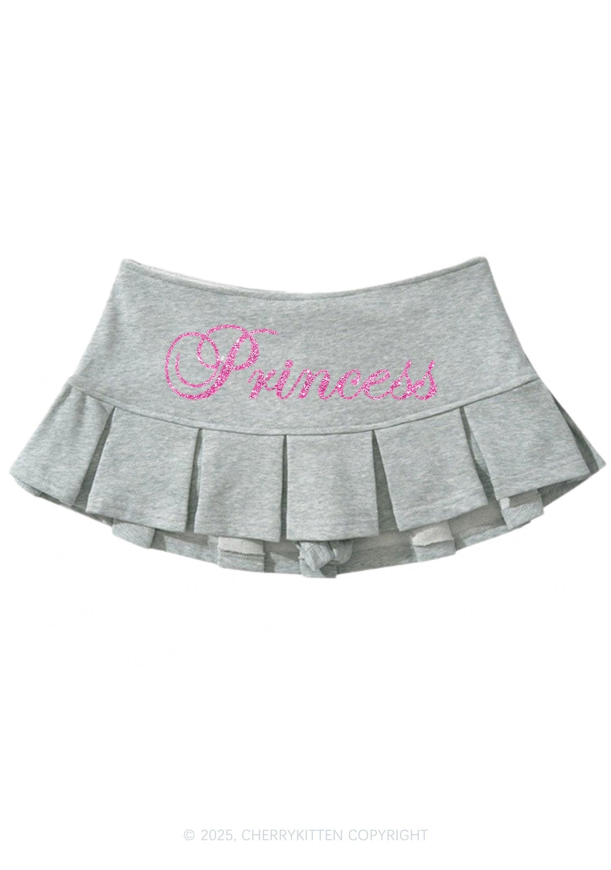 Glitter Princess Y2K Mini Pleated Skirts Cherrykitten