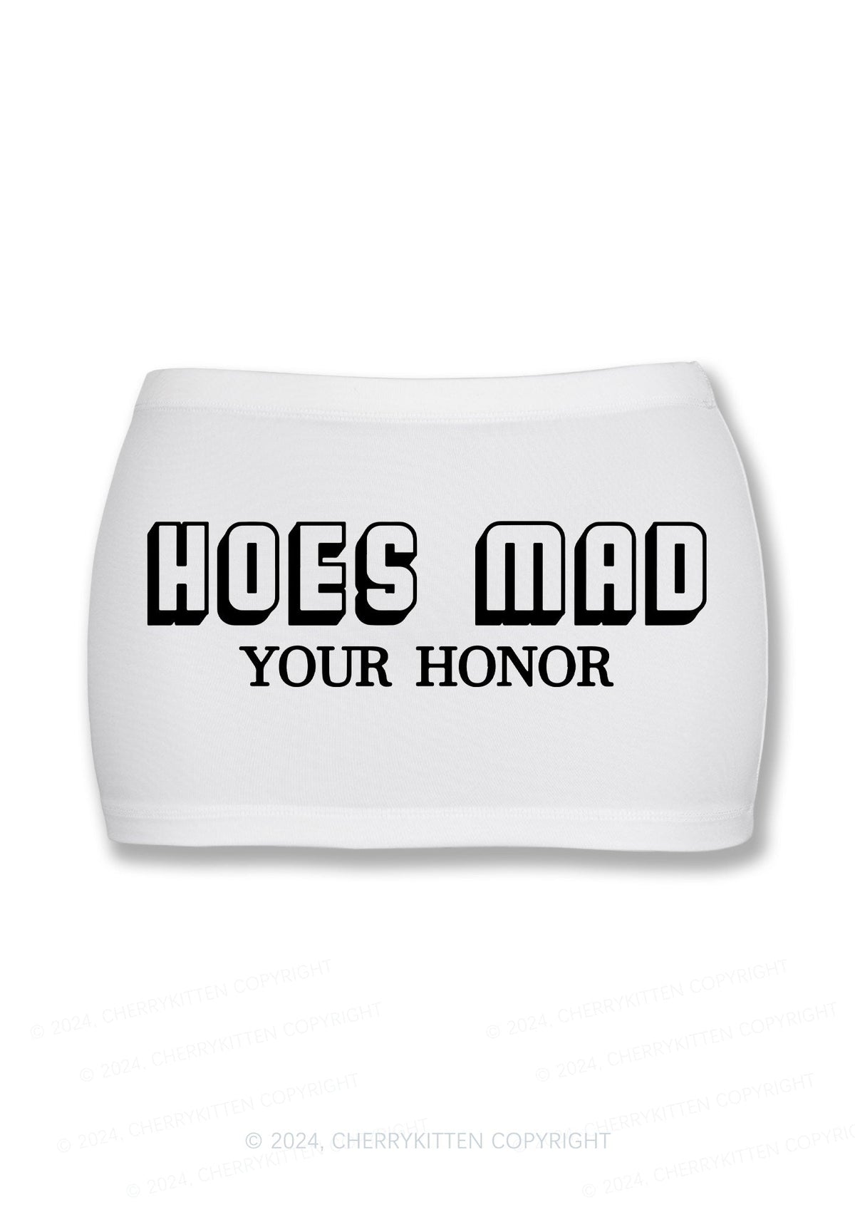 Hoes Mad Your Honor Y2K Mini Hip Skirt Cherrykitten