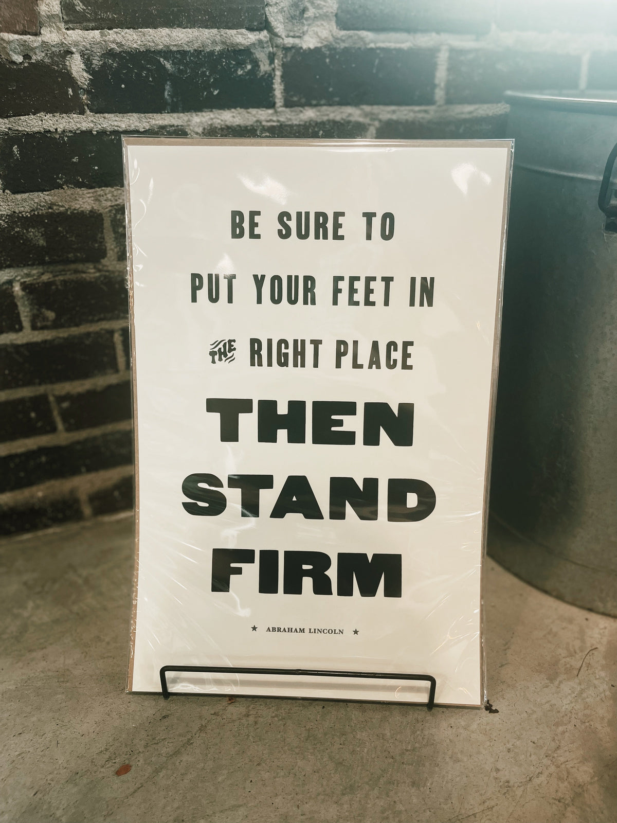 Old Try- Stand Firm Print