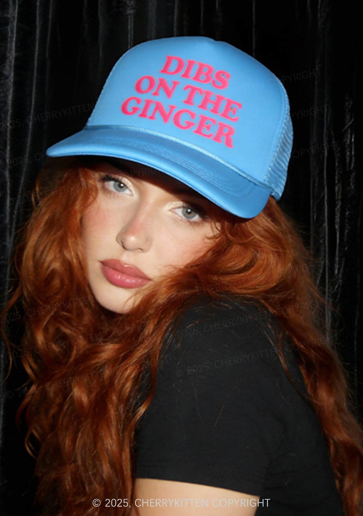 Dibs On The Ginger St Patricks Y2K Trucker Hat Cherrykitten