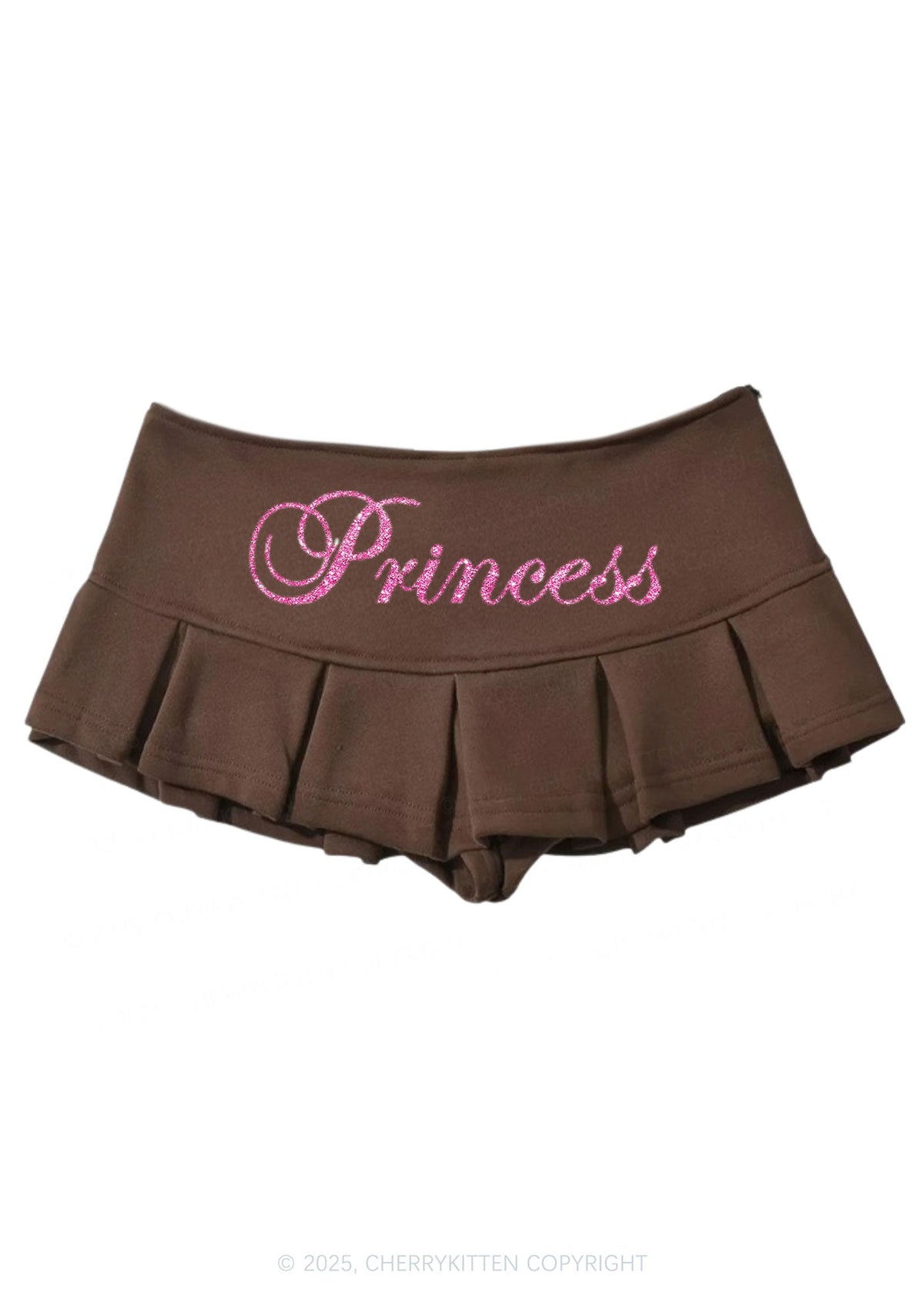 Glitter Princess Y2K Mini Pleated Skirts Cherrykitten