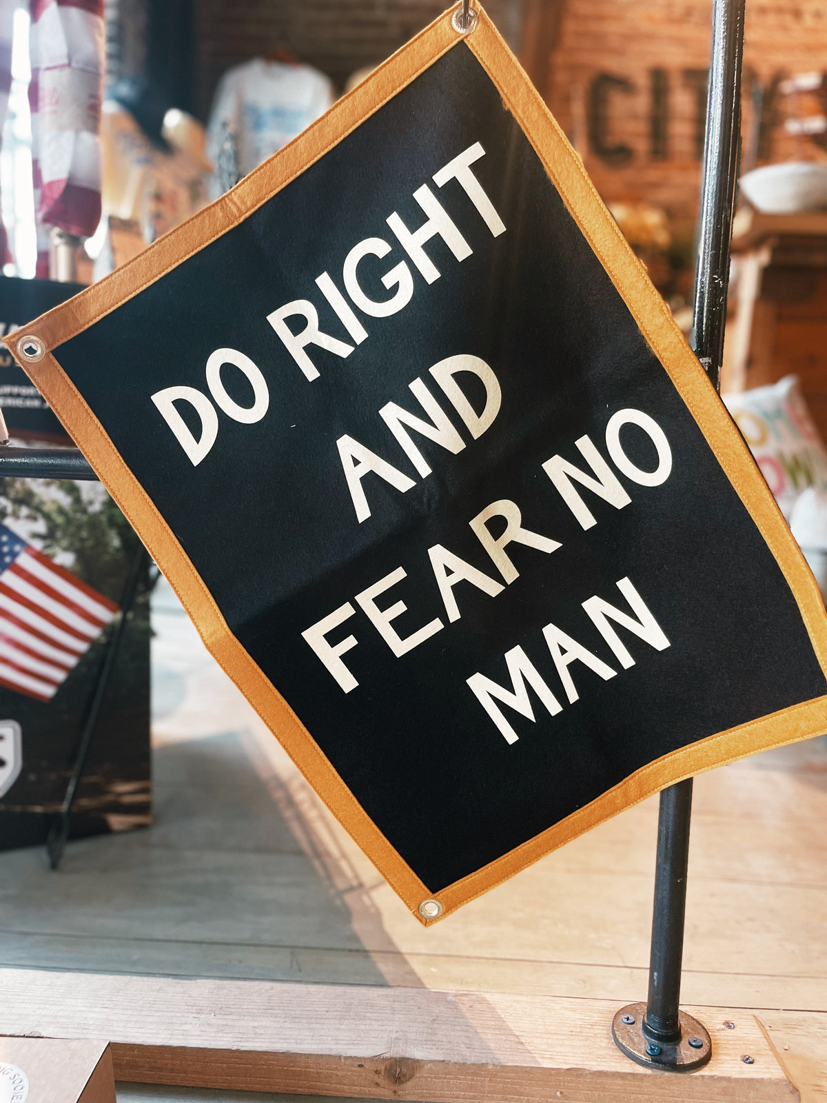 Do Right And Fear No Man Camp Flag