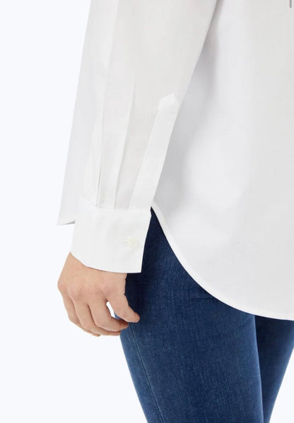 Boyfriend No Iron Pinpoint Long Sleeve Tunic