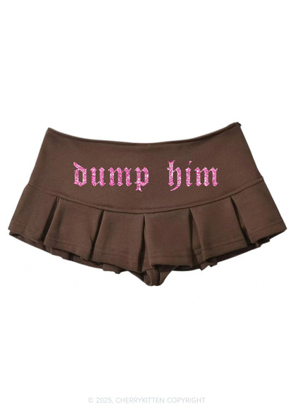 Glitter Dump Him Y2K Mini Pleated Skirts Cherrykitten
