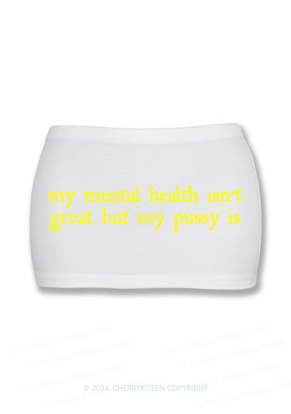 Great Mental Health Y2K Mini Hip Skirt Cherrykitten