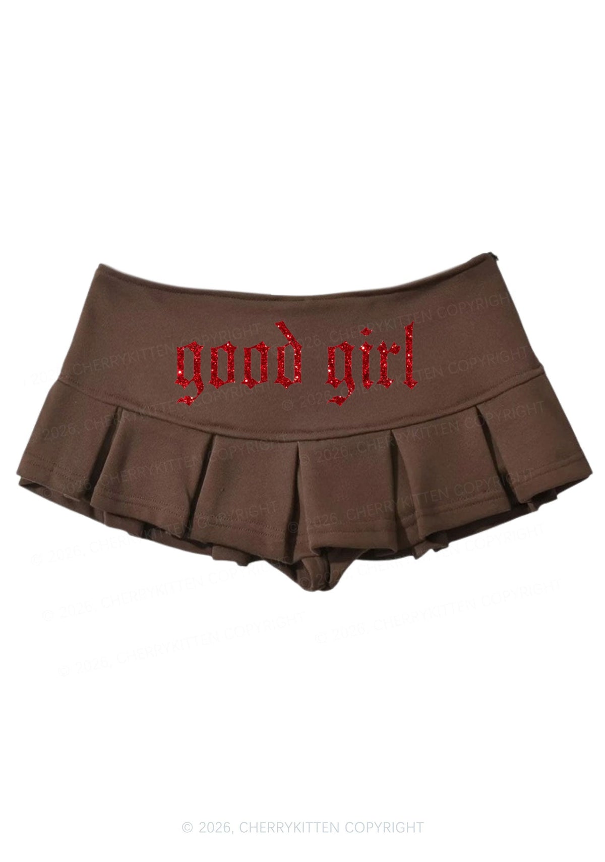 Glitter Good Girl Y2K Mini Pleated Skirts Cherrykitten