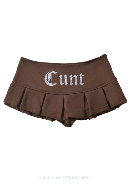 Glitter Cxxt Y2K Mini Pleated Skirts Cherrykitten