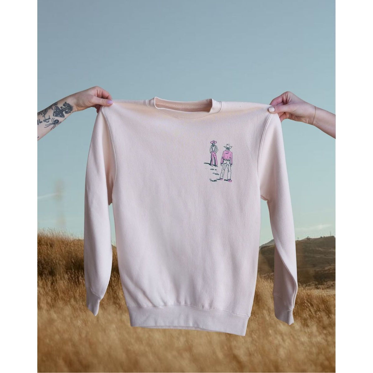 "Montana Standoff" Pink Sweatshirt