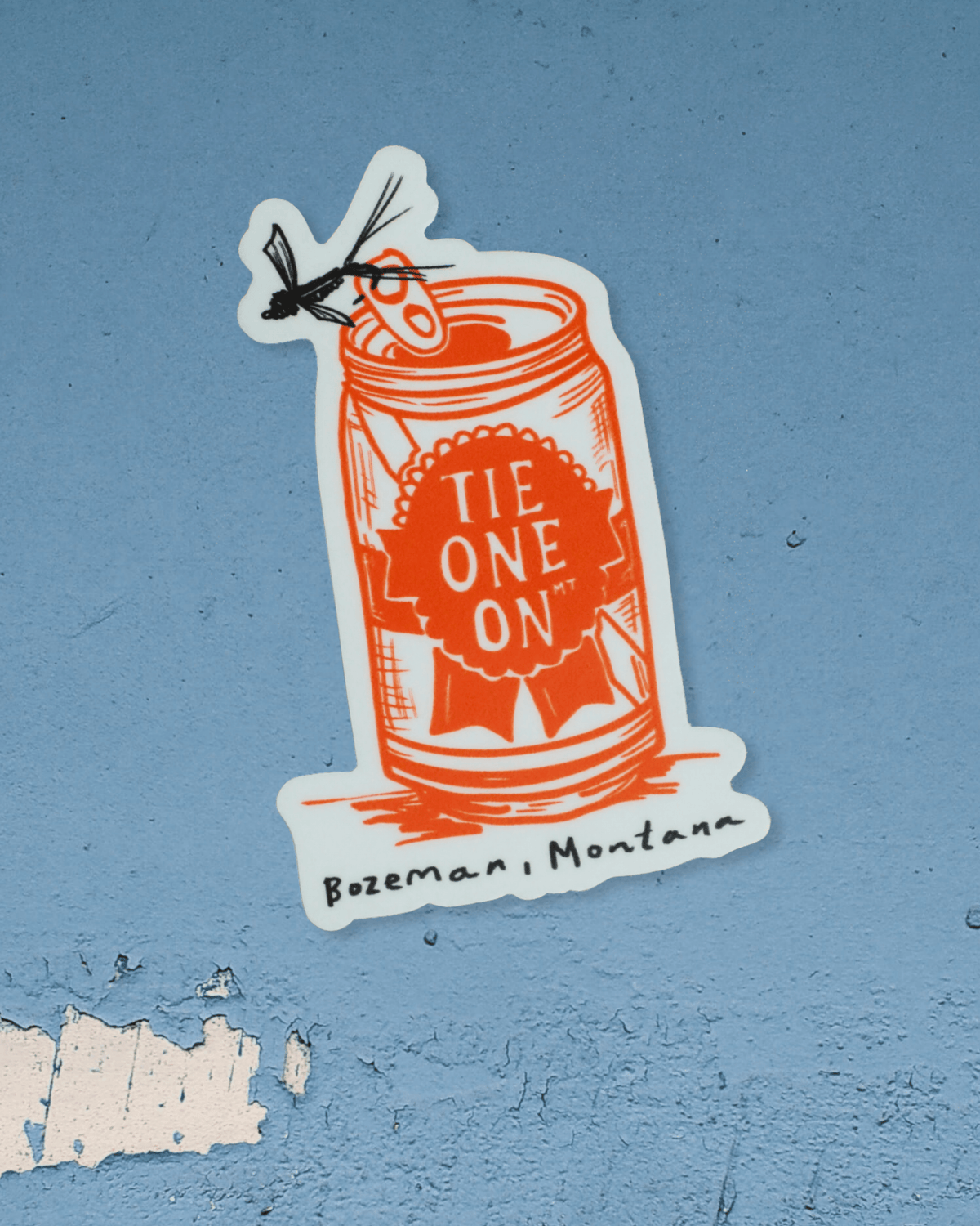 "Tie One On" Sticker