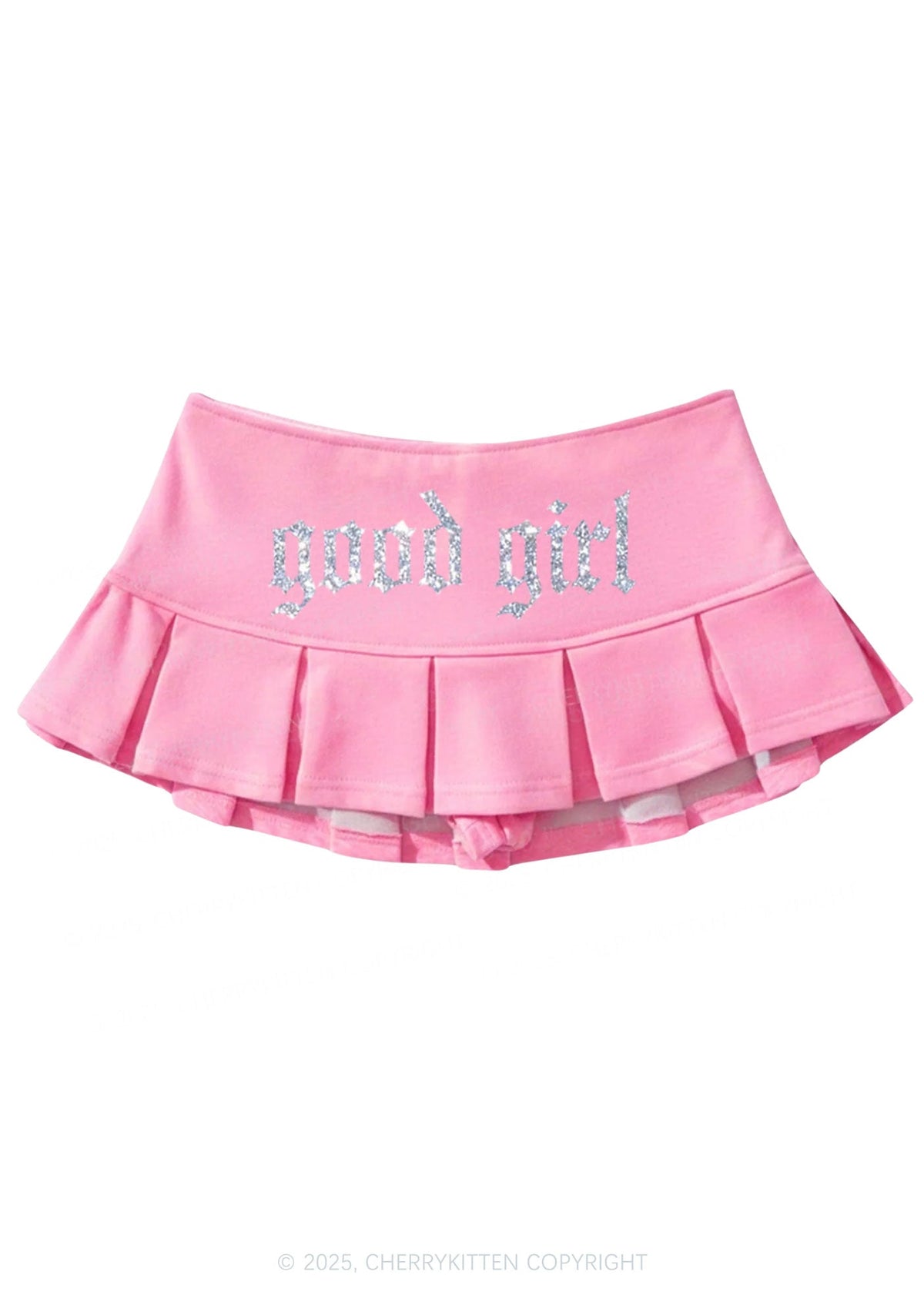 Glitter Good Girl Y2K Mini Pleated Skirts Cherrykitten