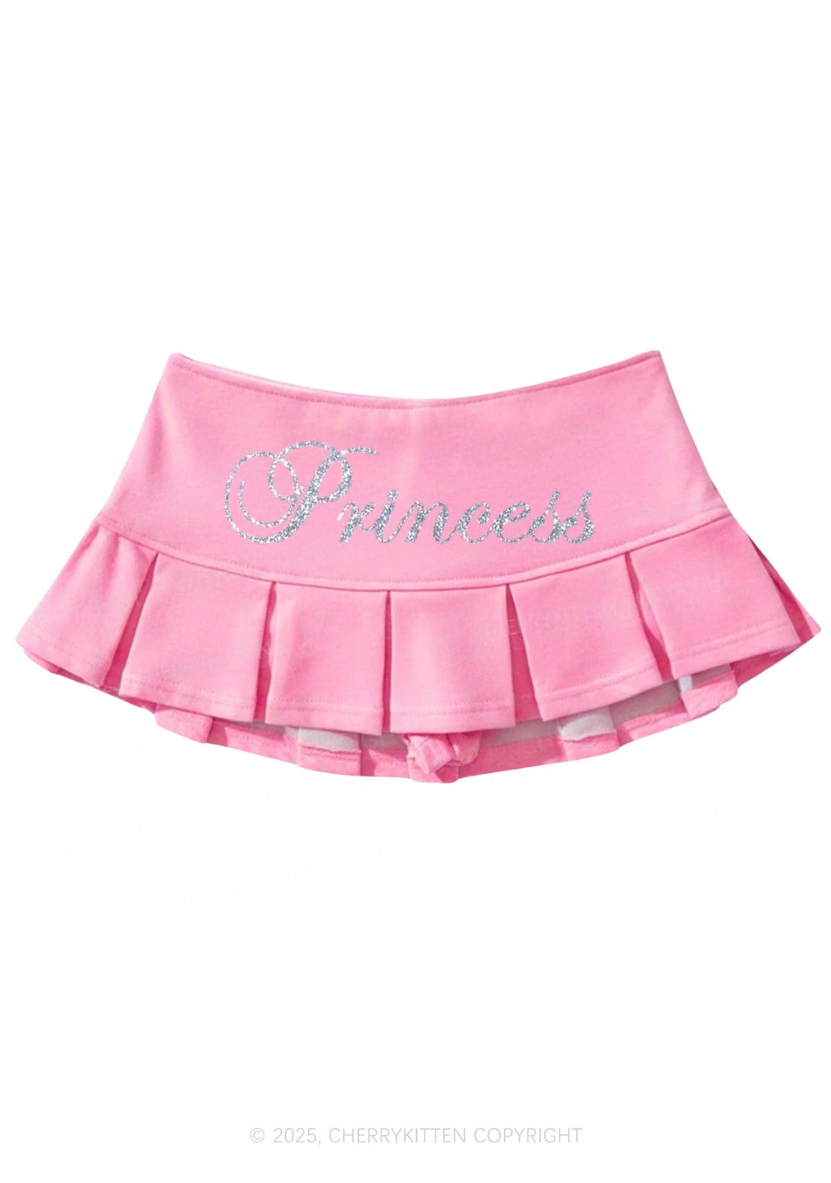 Glitter Princess Y2K Mini Pleated Skirts Cherrykitten