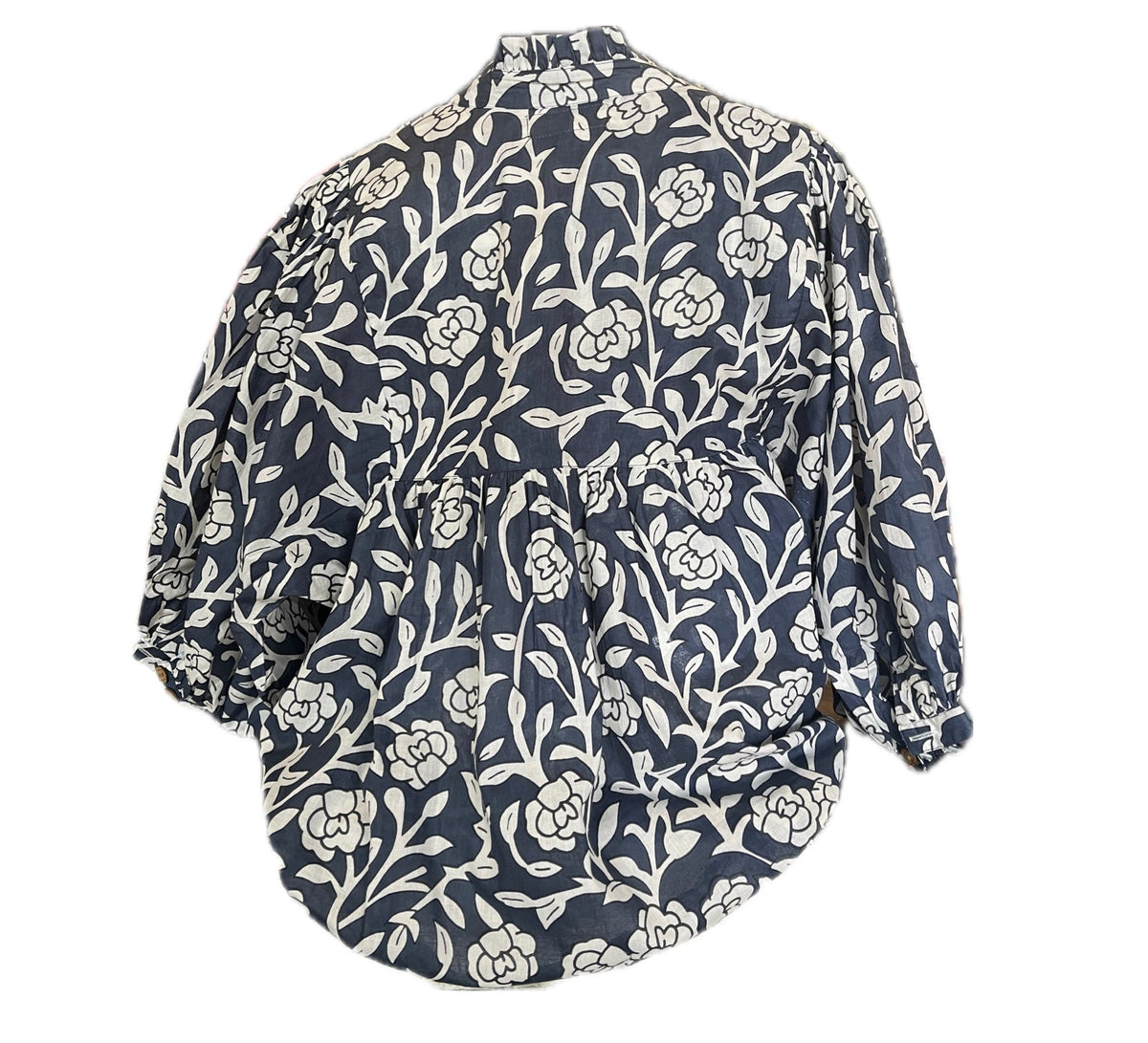 Chloe Top-Blue/White