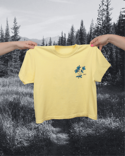 "Montana Meadow" Crop Tee