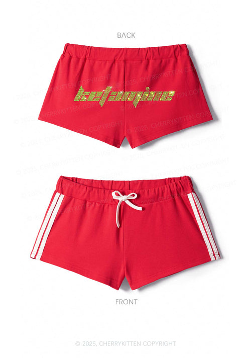 Rhinestone Ketamxxe Y2K Drawstring Mini Shorts Cherrykitten