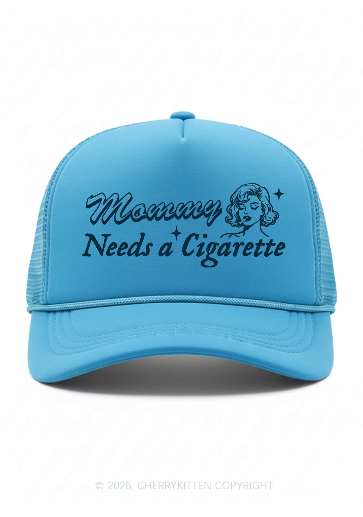Mommy Needs a Cigarette Y2K Trucker Hat Cherrykitten
