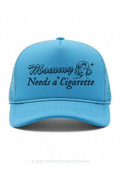 Mommy Needs a Cigarette Y2K Trucker Hat Cherrykitten
