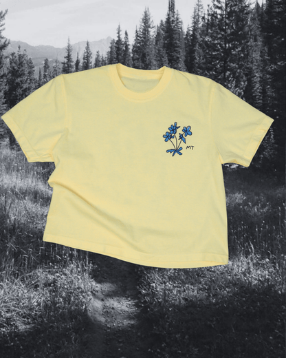 "Montana Meadow" Crop Tee