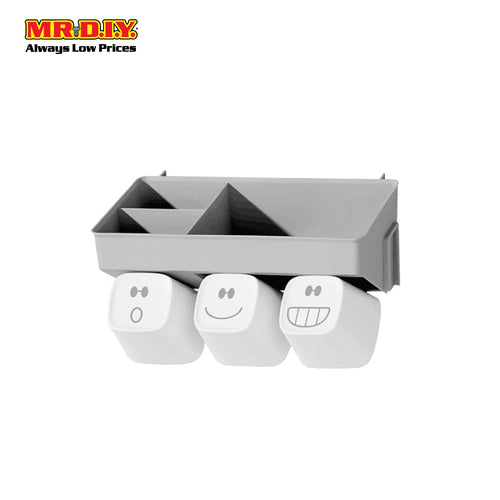 (MR.DIY) Wall-Mounted Toothbrush Holder-Grey