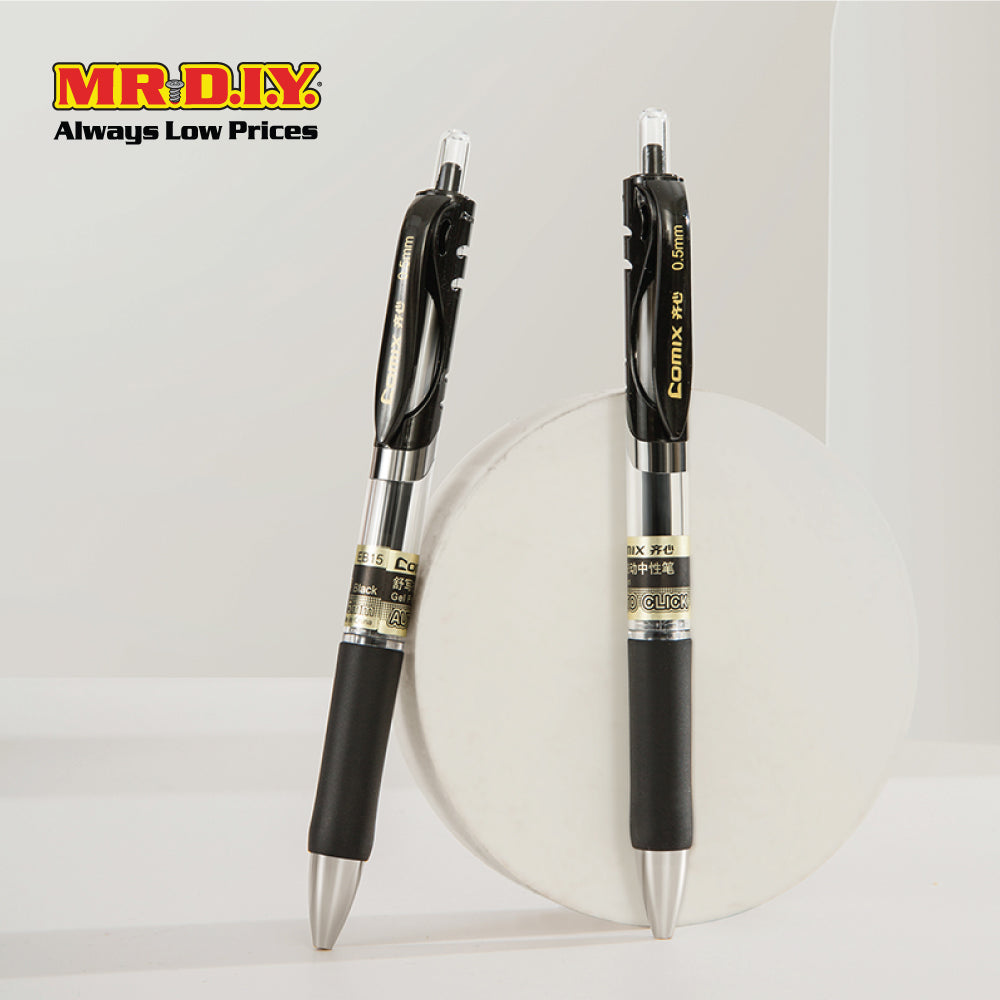 COMIX Gold Gel Pen Black (30 pieces)