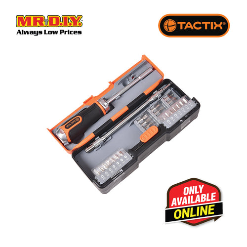 TACTIX Ratchet Driver & Bits Set (43 pieces)
