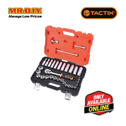TACTIX Dr.Socket Set (33 pieces x 3/8 Inch)