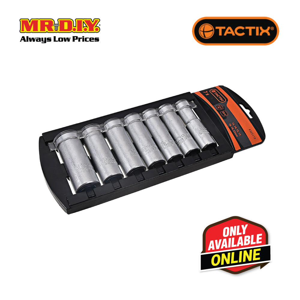 TACTIX Deep Socket (7 pieces x 1/2 Inch)
