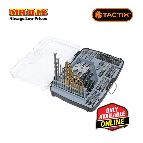 TACTIX Drill & Bit Set (55 pieces)