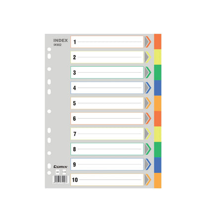 COMIX A4 Index Divider Paper (10 pieces)