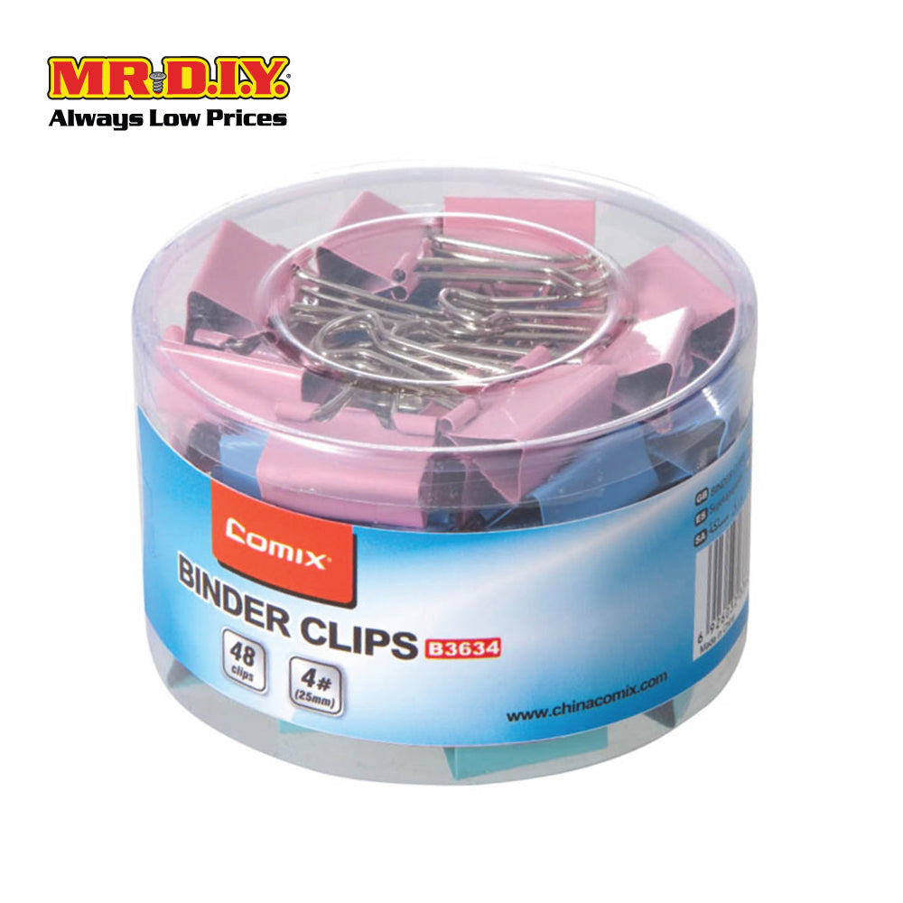 COMIX Color Binder Clip (48 pieces)(25mm)
