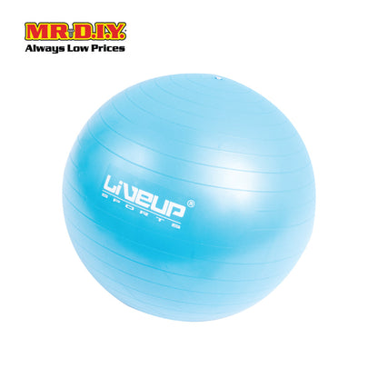 LIVEUP Sports Yoga Exercise Gym Anti-Burst Ball - Blue (55cm) LS3222