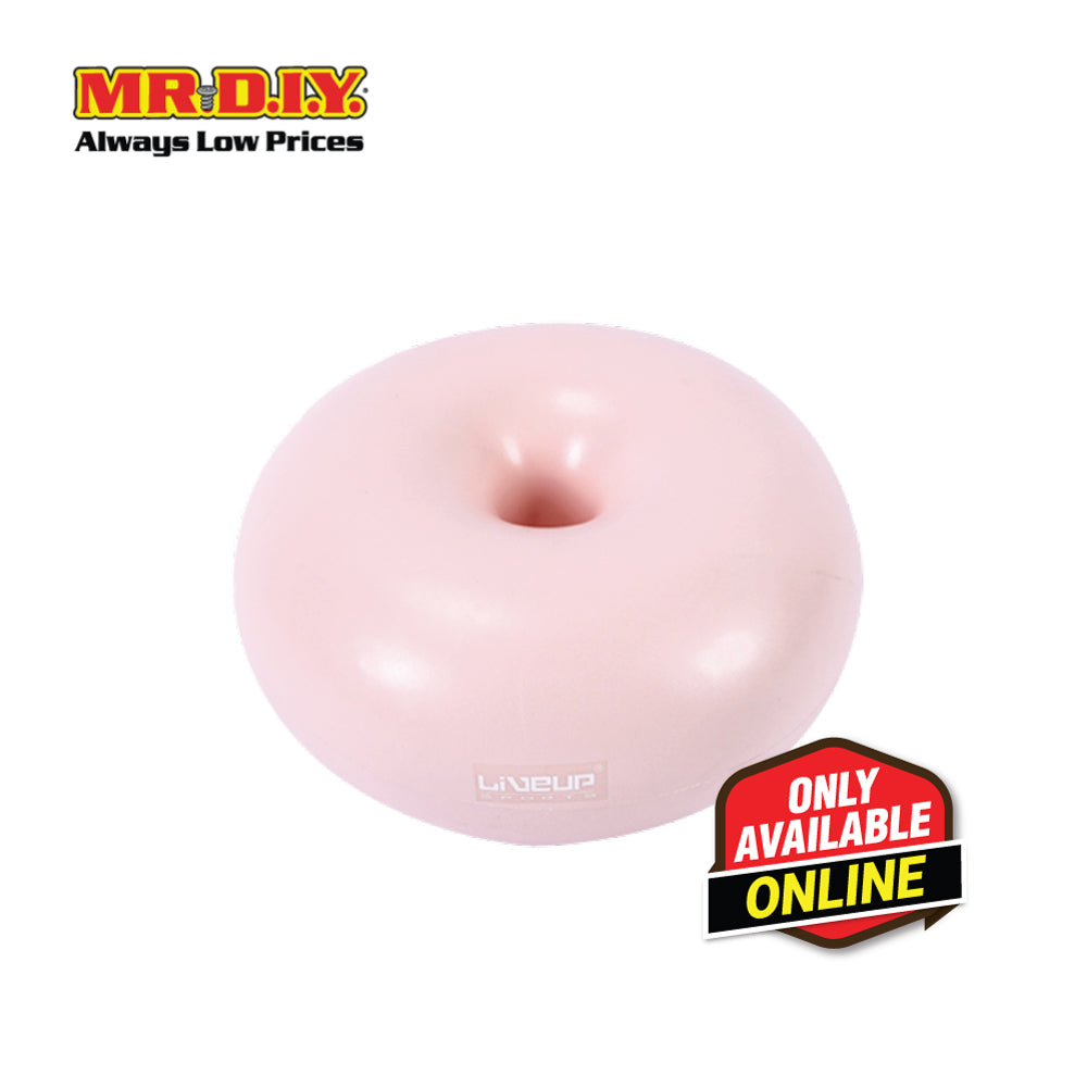 LIVEUP Sports Gym Inflatable PVC Donut Ball - Pink (45cm) LS3567
