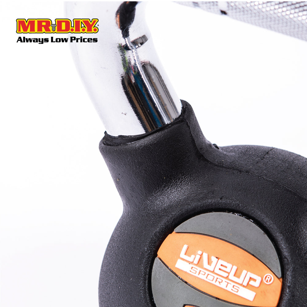 LIVEUP Sports Black Rubber Kettlebell (8KG) LS2044