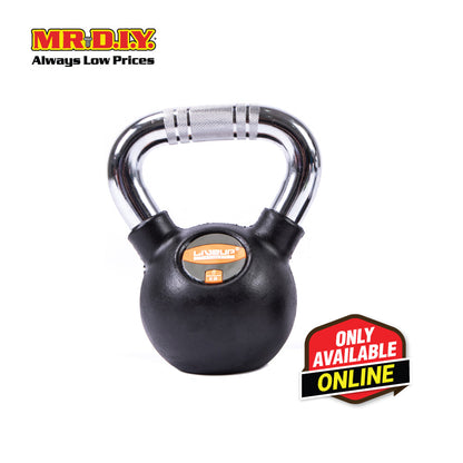 LIVEUP Sports Black Rubber Kettlebell (8KG) LS2044