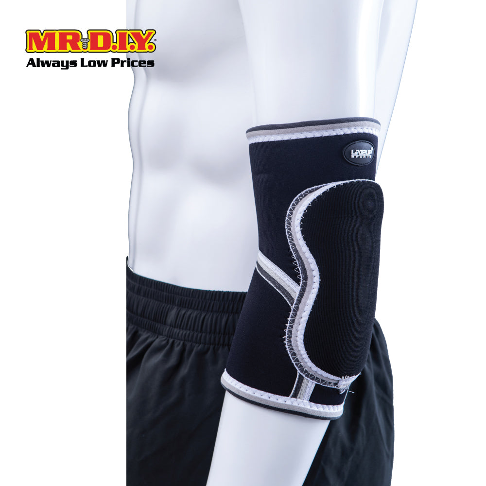 LIVEUP Sports Elbow Support With Foam Pad S/M - Black LS5752
