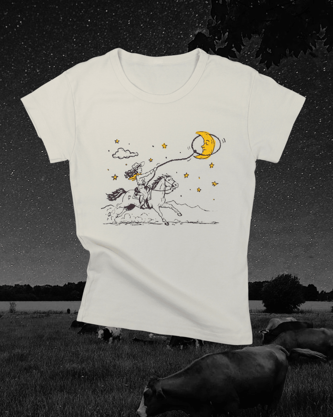"Moon Catcher" Baby Tee