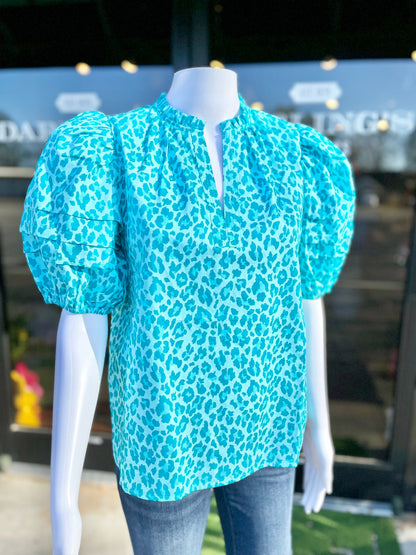 Jenna Cotton Capri - Animal