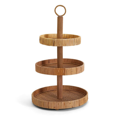 3 Tiered Rattan Centerpiece