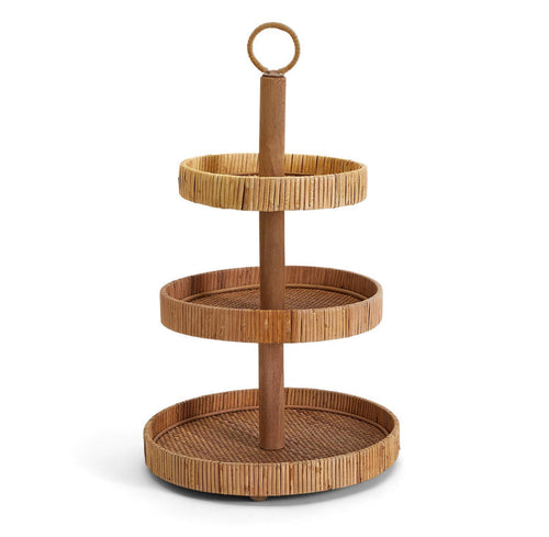 3 Tiered Rattan Centerpiece