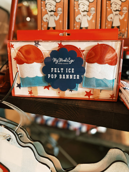 Popsicle Puffy Felt Banner