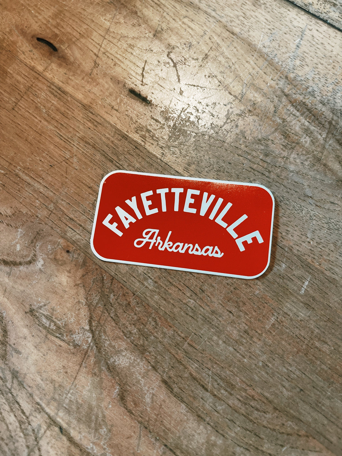 Fayetteville Retro Tourist Sticker