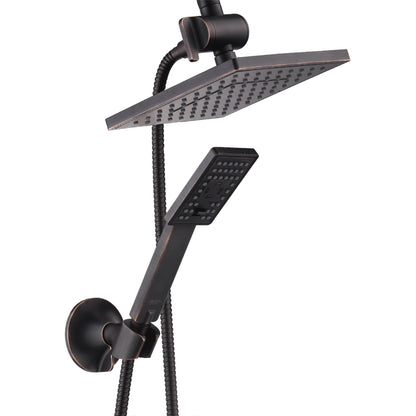 Dual Shower Head-Rain Shower Head with Handheld Shower Set, Diverter