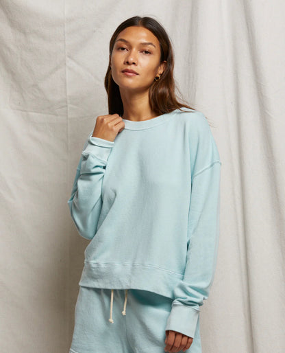 Tyler Sweatshirt-Iced Aqua