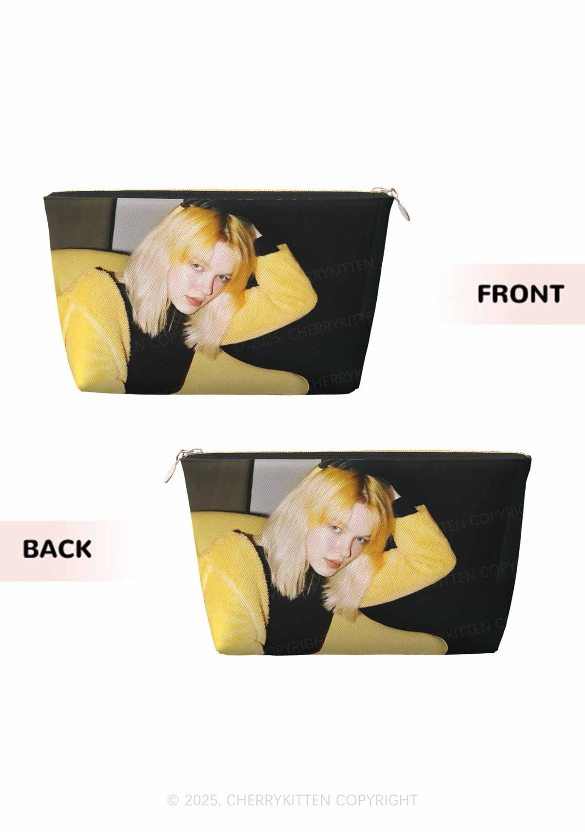 Custom Photo Y2K Makeup Bag Cherrykitten