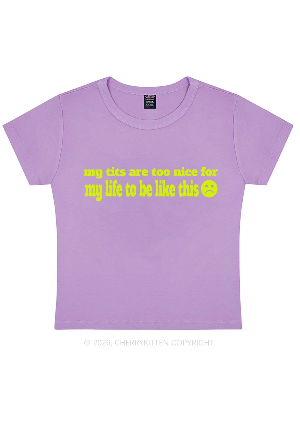 My Txts Are Too Nice Y2K Baby Tee Cherrykitten