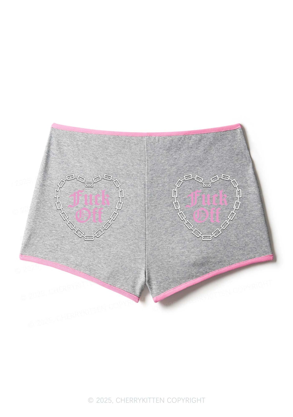 Fxxk Off Y2K Booty Shorts Cherrykitten