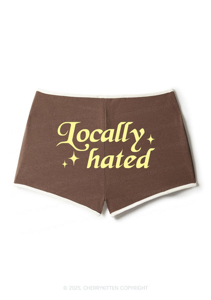 Locally Hated Y2K Contrast Mini Shorts Cherrykitten